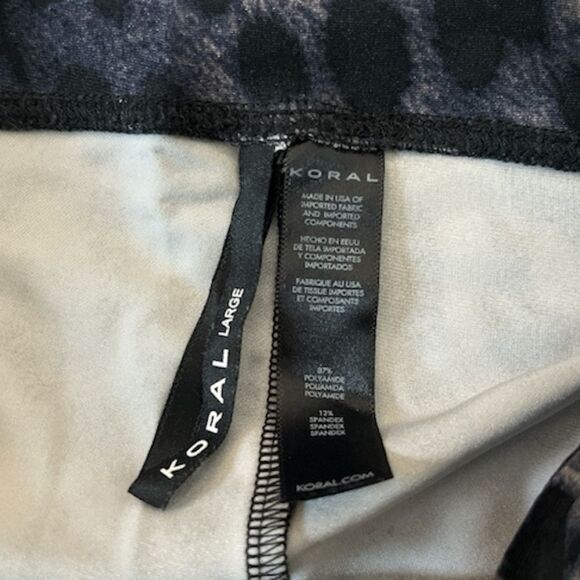 Koral Slalom Cheetara High Rise Bike Shorts In Blue - Picture 5 of 5